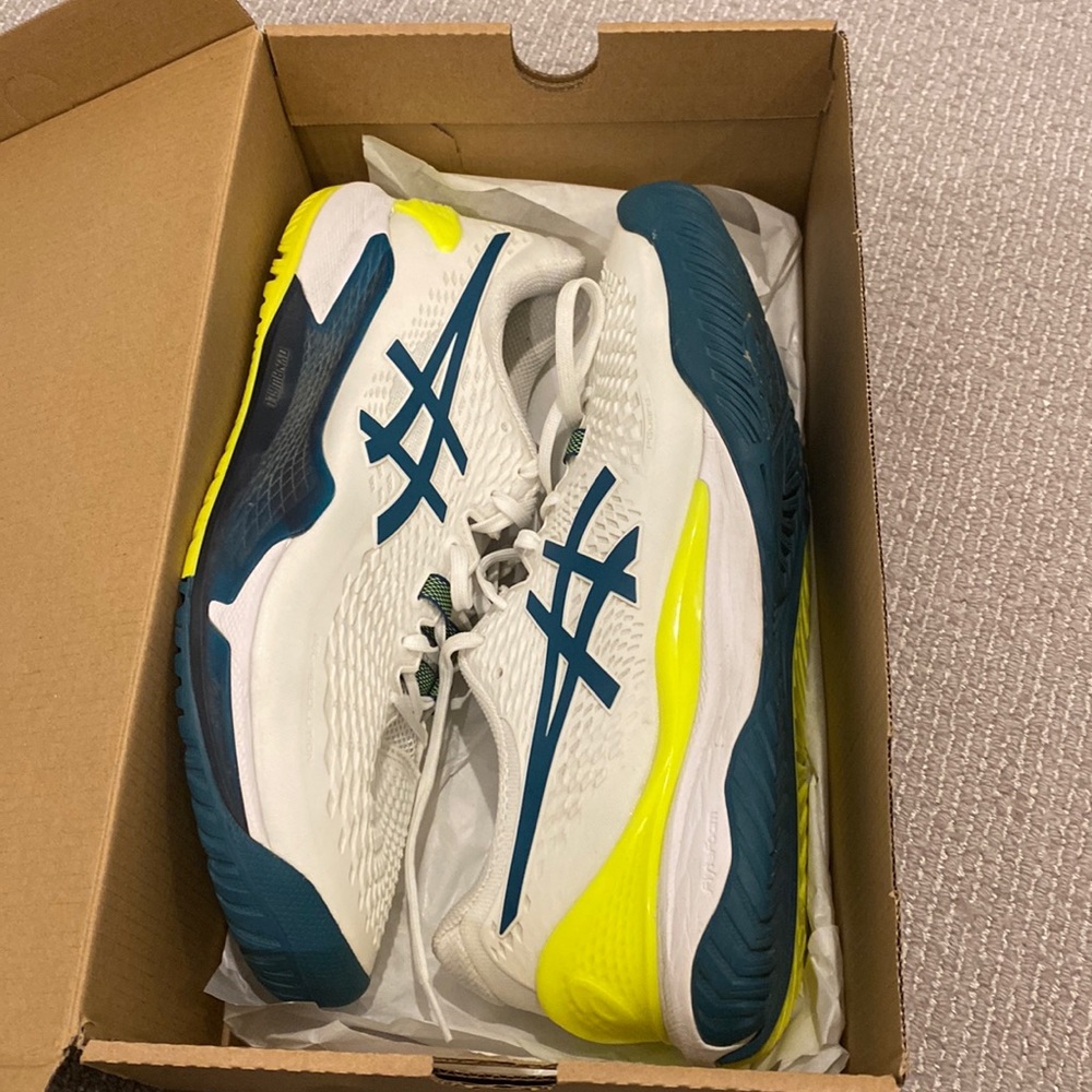 WORN ONCE ASICS tennis sneaker size 11